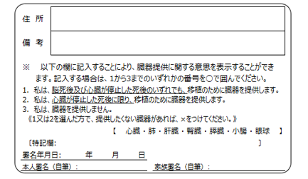 資格確認書 裏面