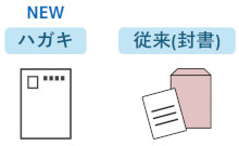 ハガキと封書