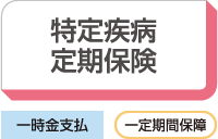 特定疾病定期保険 一時金支払 一定期間保証