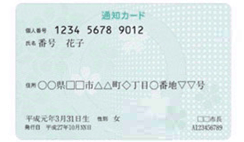 マイナンバー通知カード