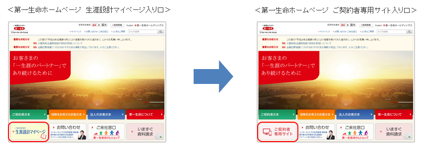 インターネット「ご契約者専用サイト」の提供について｜第一生命からの ...