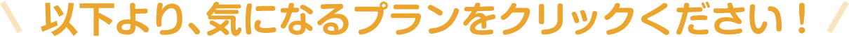 以下より、気になるプランをクリックください！