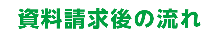 資料請求後の流れ