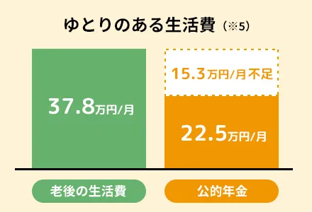 ゆとりのある生活費（※5）